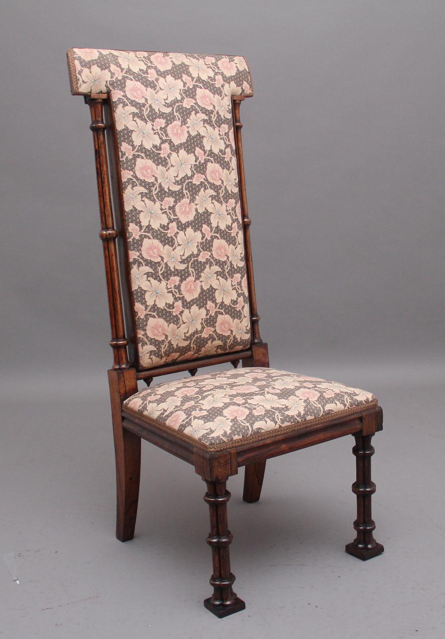 Early 19th Century Rosewood Chair in the Gothic Style (1 of 9)
