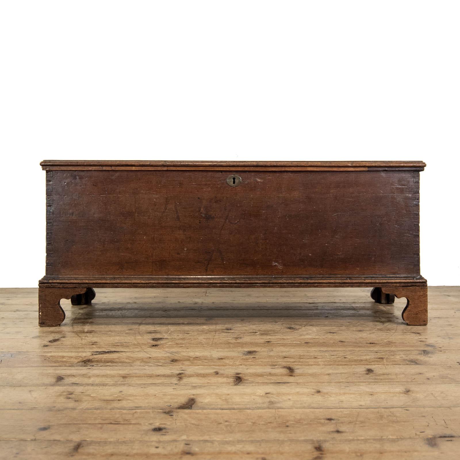 Antique Georgian Oak Coffer Blanket Chest (1 of 9)