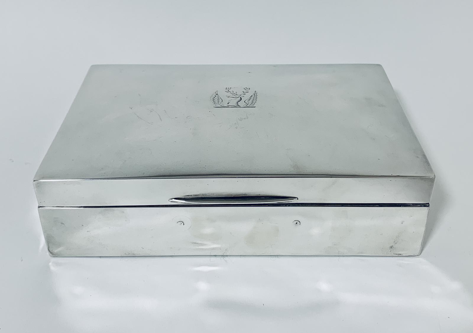 Antique Sterling Silver Cigarette Cigar Box (1 of 13) Antique Sterling Silver Cigarette Cigar Box (1 of 13)