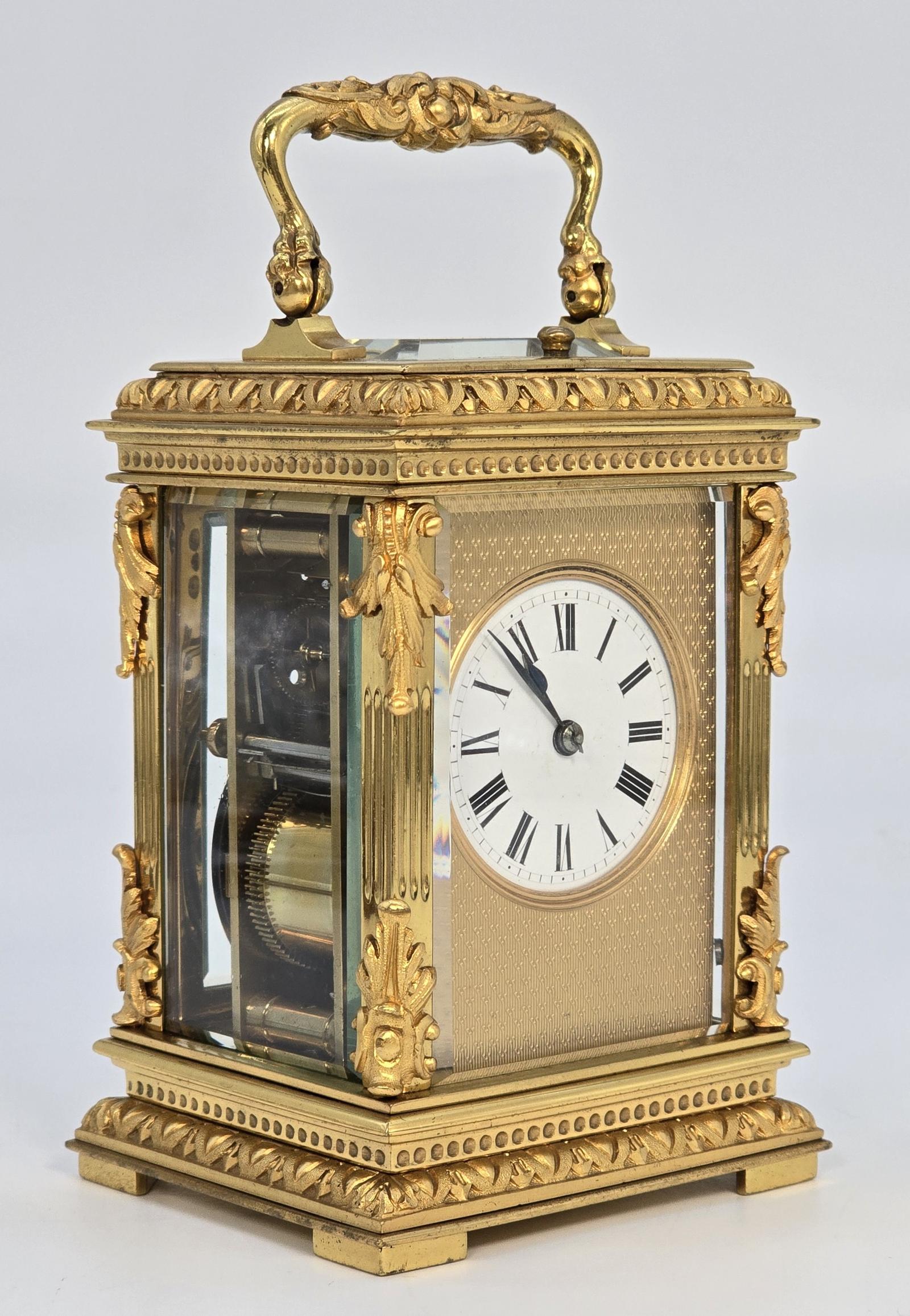 French Carriage Clock with 8 Day Striking and Repeating Movement (1 of 22)