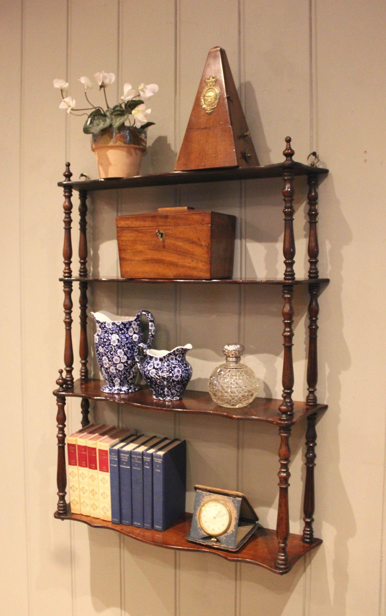 French Mahogany Wall Shelves (1 of 10) French Mahogany Wall Shelves (1 of 10)