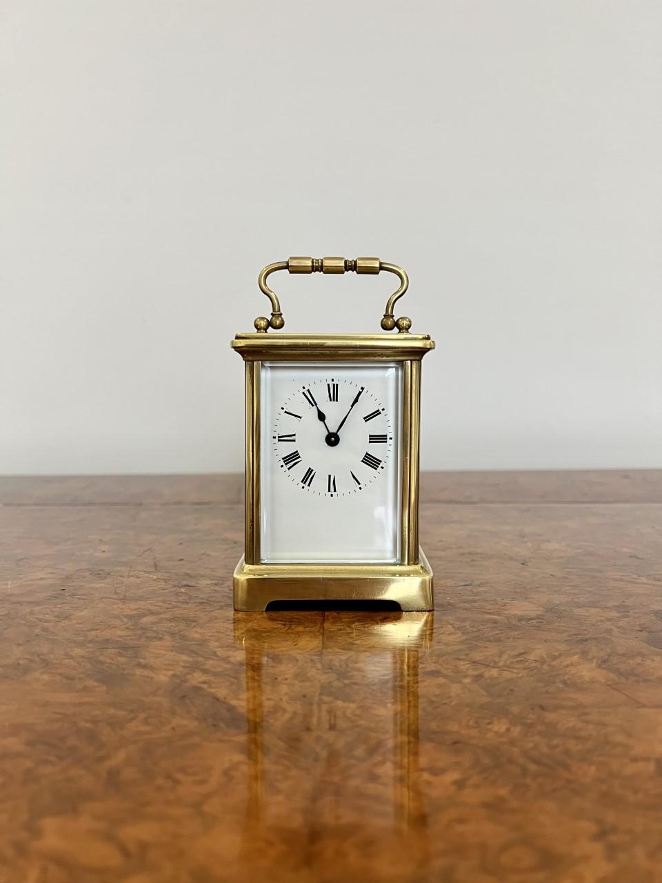 Antique Victorian Quality French Brass Carriage Clock (1 of 5) Antique Victorian Quality French Brass Carriage Clock (1 of 5)