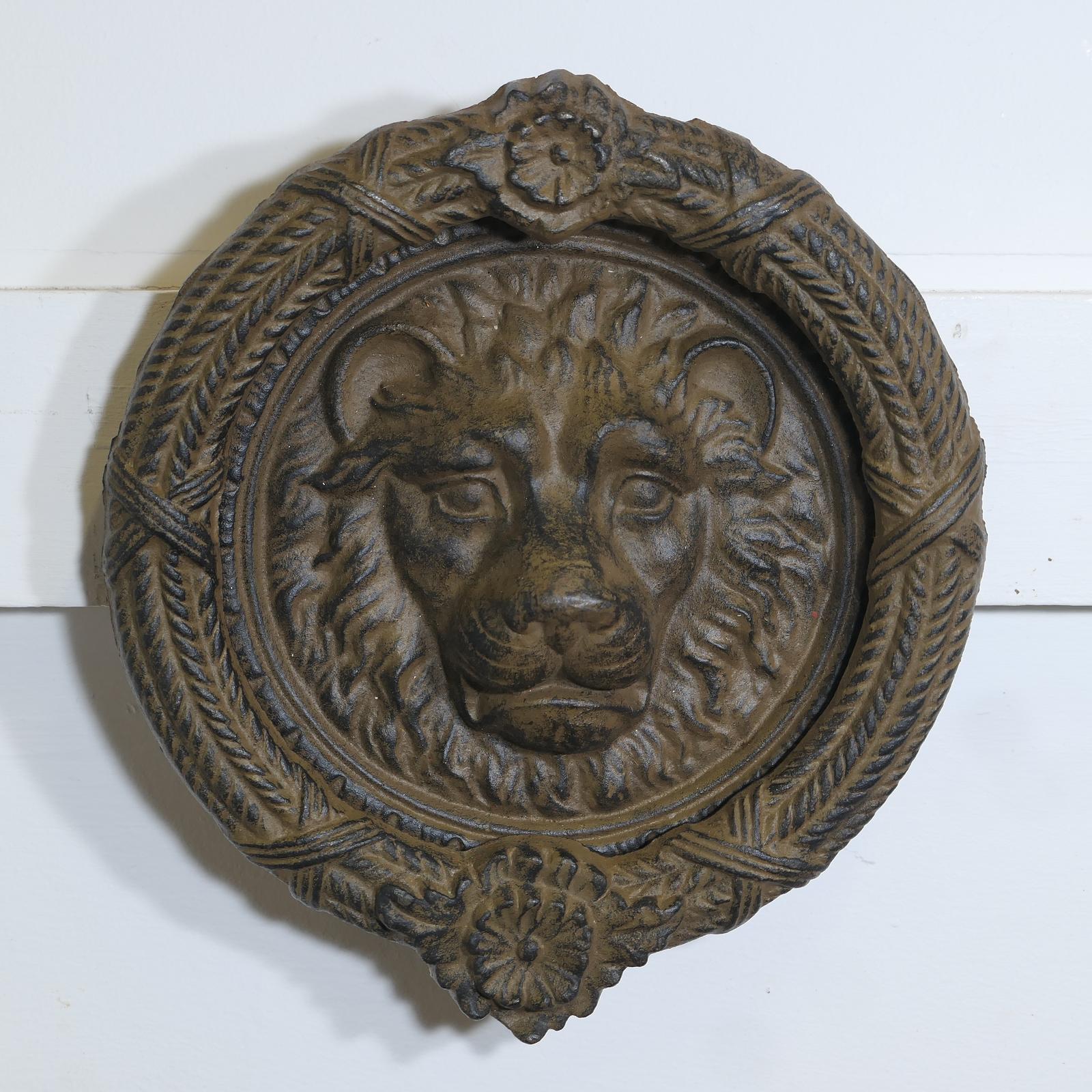 Large Gothic Lion’s Mask Iron Door Knocker (1 of 6) Large Gothic Lion’s Mask Iron Door Knocker (1 of 6)
