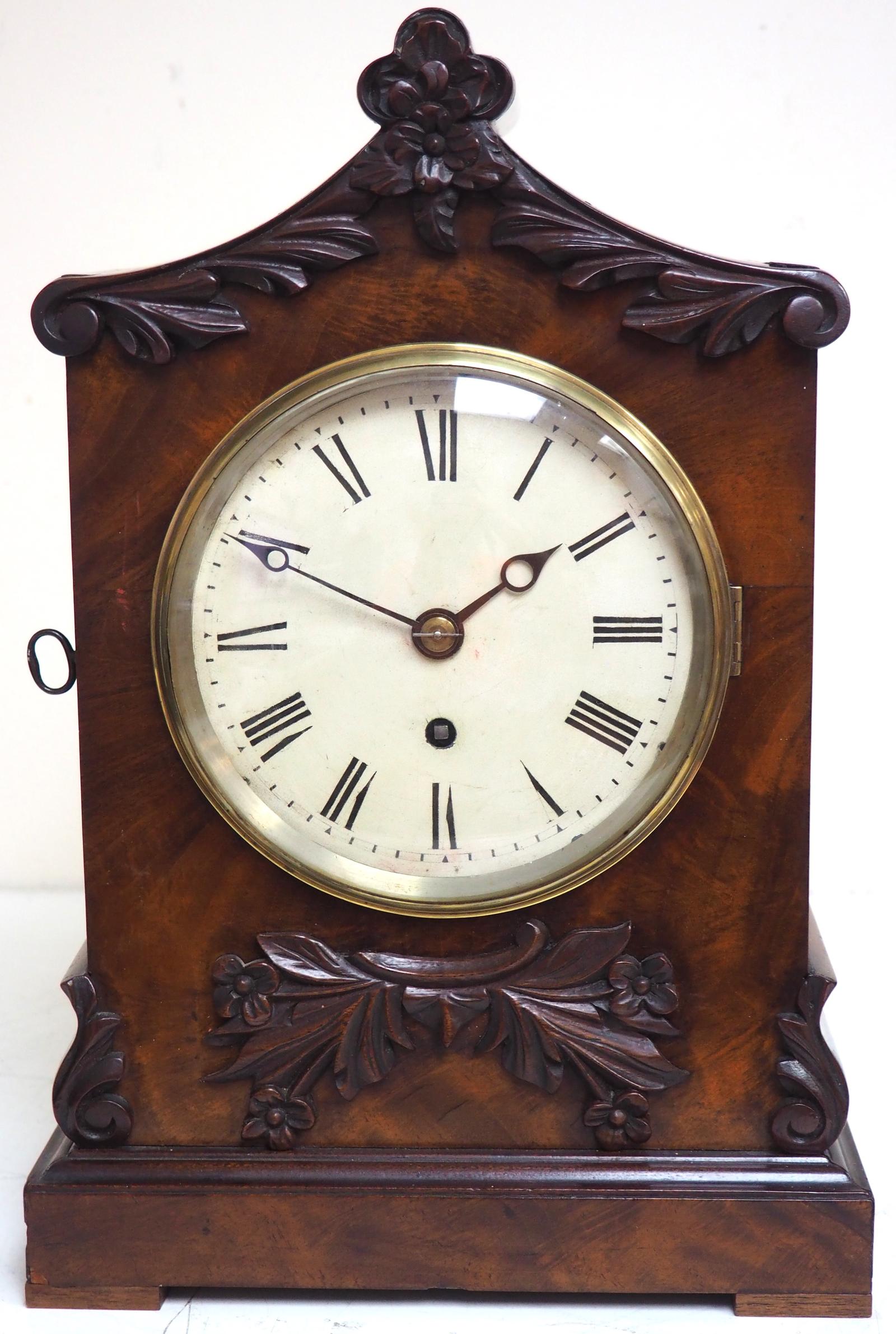 Antique English 8 Day Single Fusee London Bracket Clock (1 of 12)