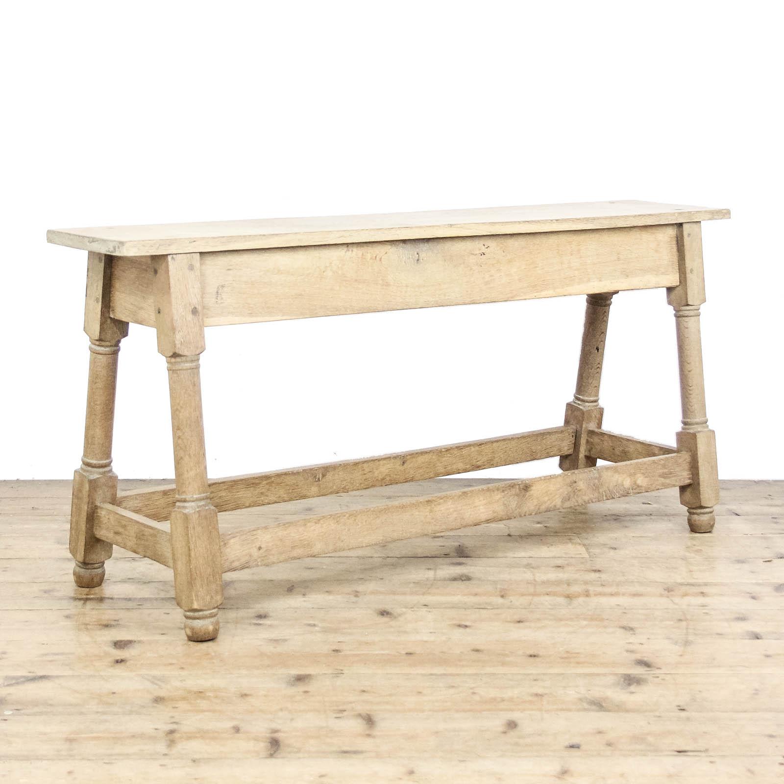 Antique Rustic Oak Bench (1 of 8)