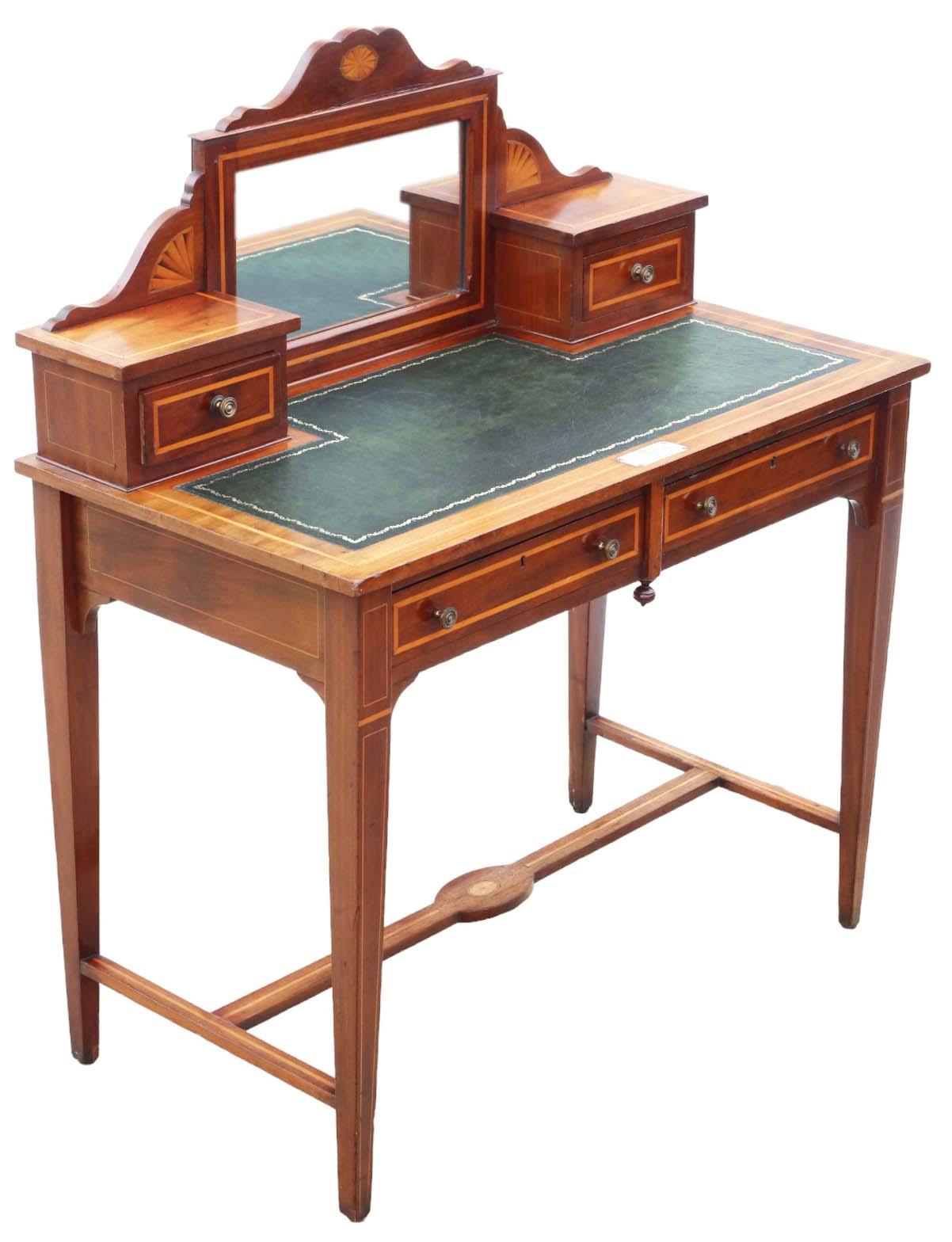 Fine Quality Antique Mahogany Writing Table - Late 19th Century Desk Side Dressing (1 of 10)