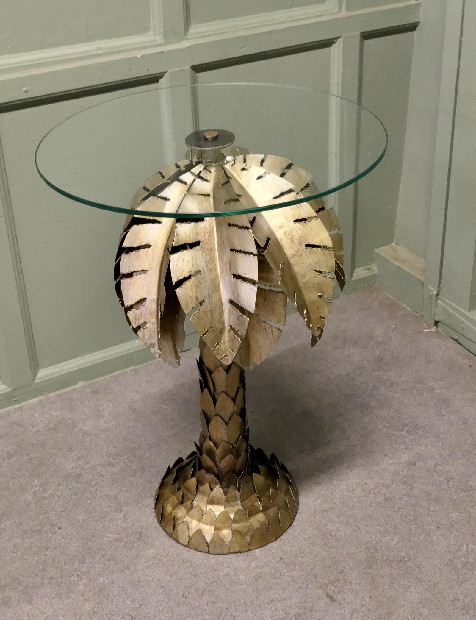 French Mason Jansen Style Palm Tree Tole Ware Table (1 of 6) French Mason Jansen Style Palm Tree Tole Ware Table (1 of 6)