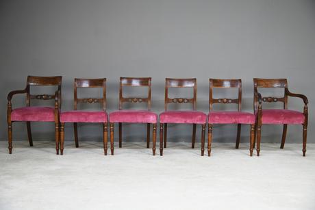 Set of 6 Regency Mahogany Dining Chairs (1 of 13) Set of 6 Regency Mahogany Dining Chairs (1 of 13)