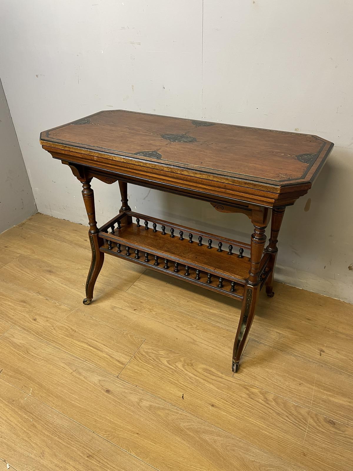 Late 19th Century Aesthetic Movement Oak Card Table (Manchester School) (1 of 12)