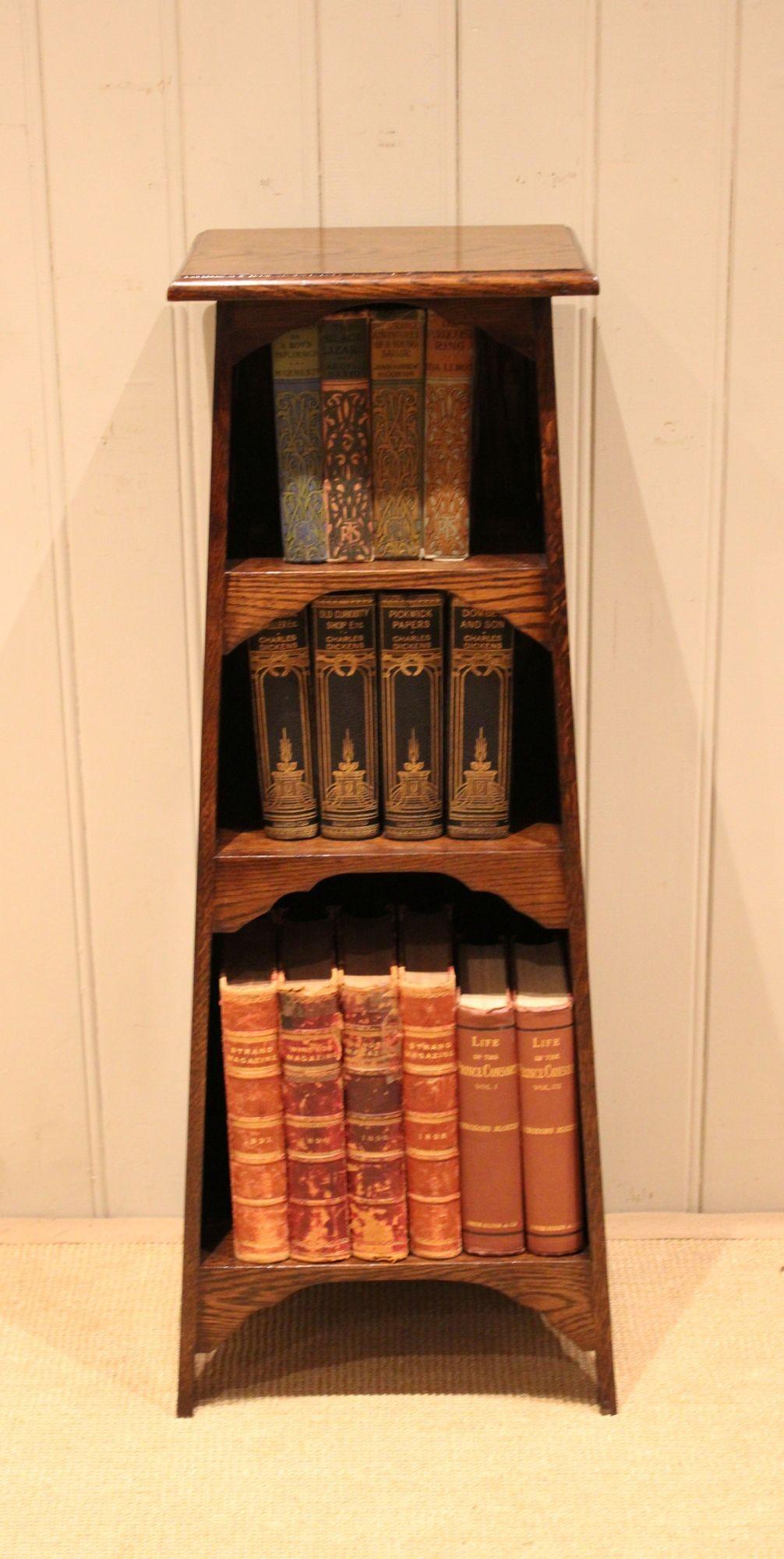 Solid Oak Stylized Open Bookcase (1 of 12) Solid Oak Stylized Open Bookcase (1 of 12)