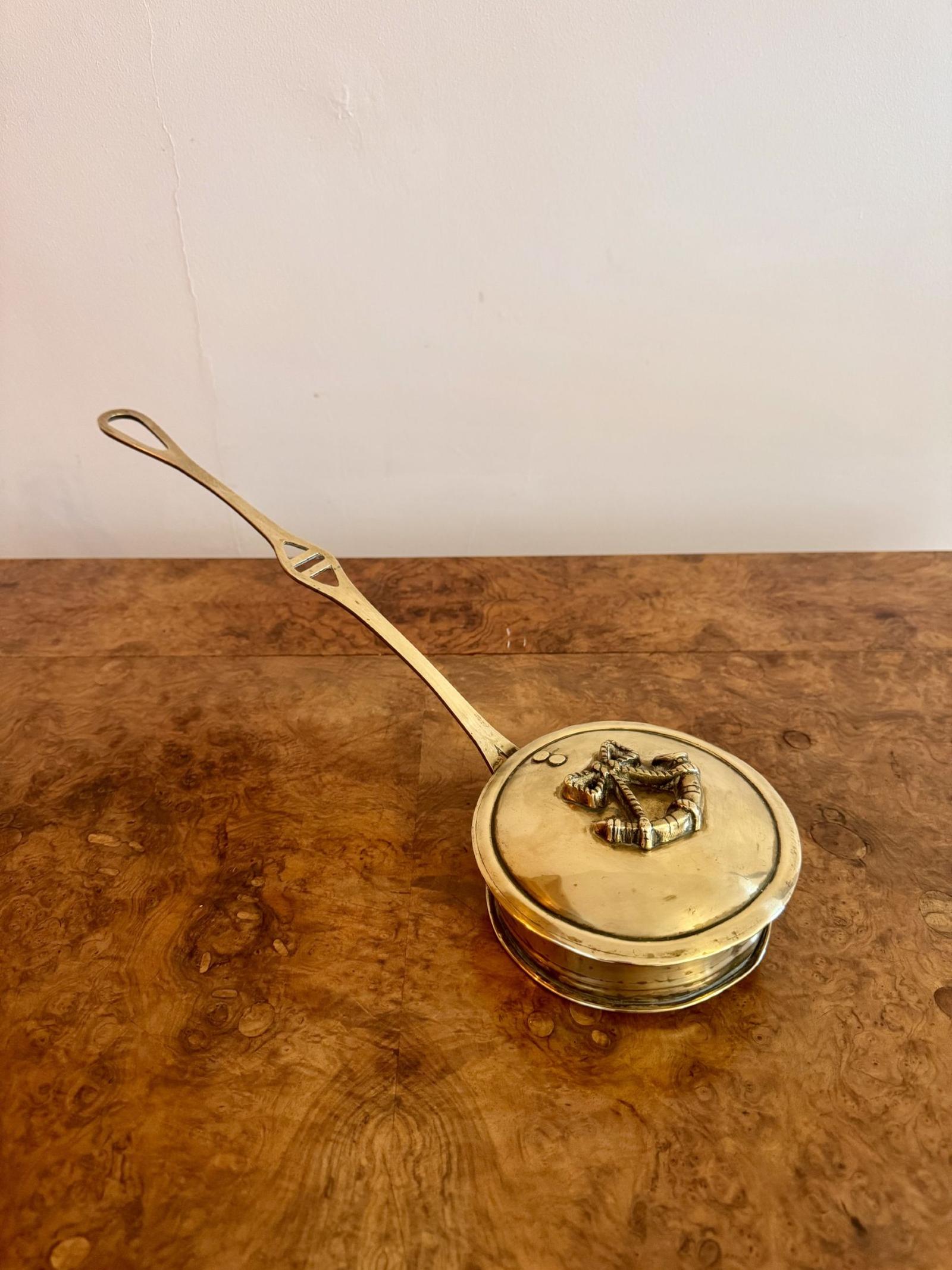 Lovely Antique Edwardian Brass Chestnut Roaster (1 of 4) Lovely Antique Edwardian Brass Chestnut Roaster (1 of 4)