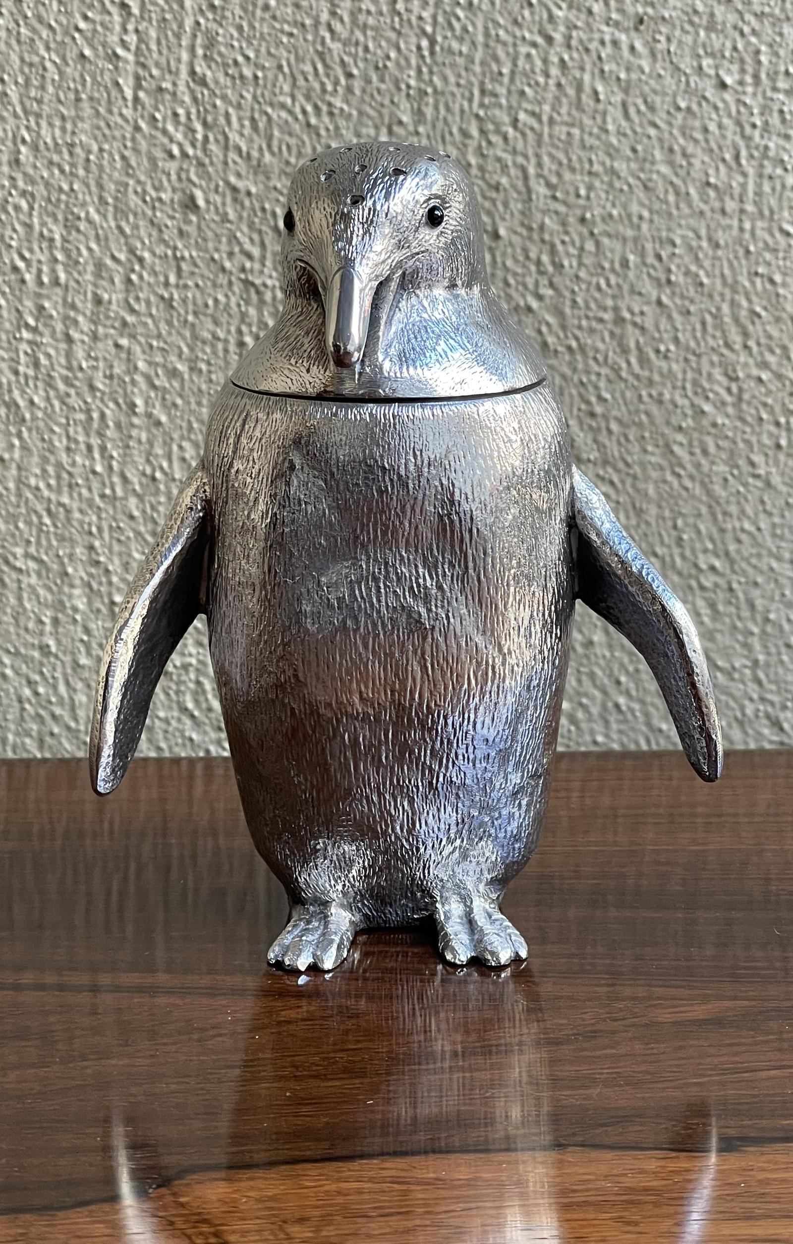 Large Silver Penguin Caster by Richard Comyns (1 of 10)
