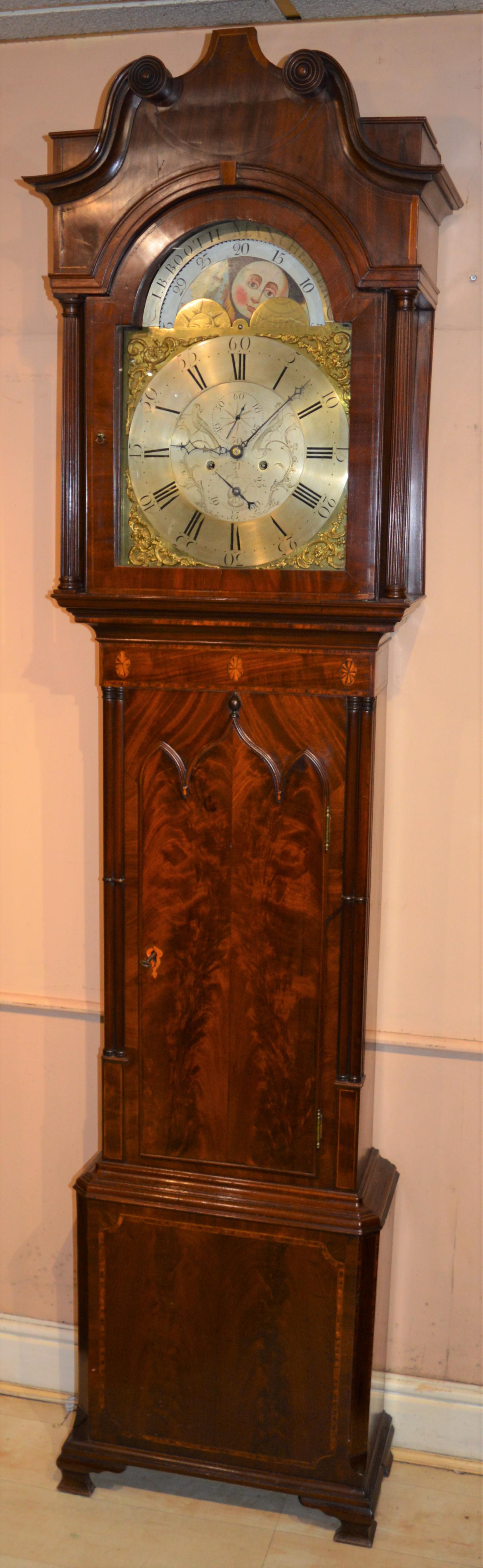 James Booth Manchester Moon Phase Longcase Grandfather Clock (1 of 7) James Booth Manchester Moon Phase Longcase Grandfather Clock (1 of 7)