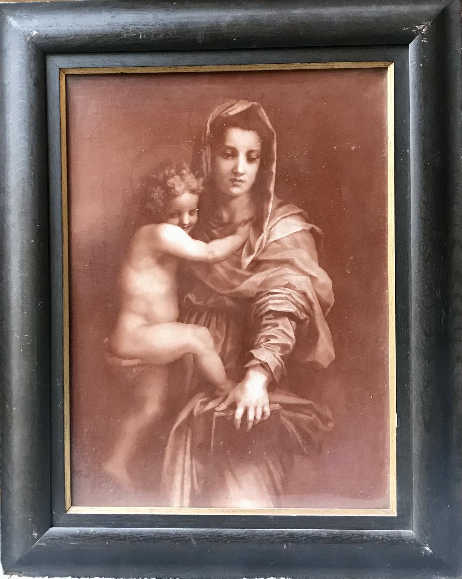 Late 19th Century Framed Madonna & Child (1 of 8)