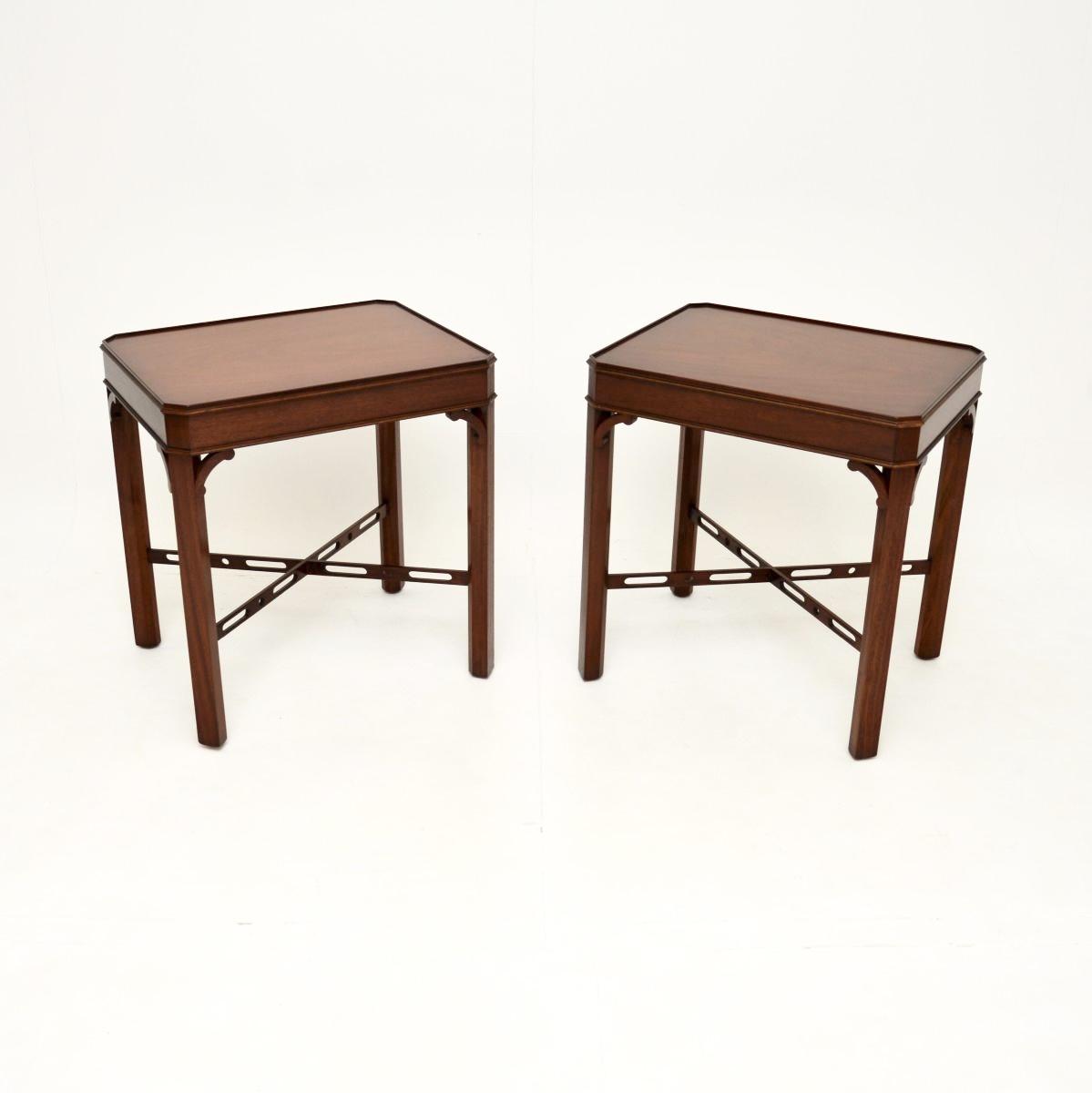 Pair of Mahogany Side Tables (1 of 6) Pair of Mahogany Side Tables (1 of 6)