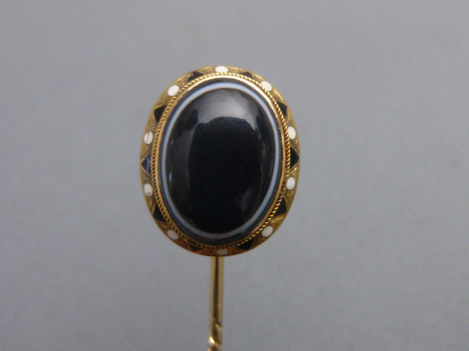Victorian Mourning stickpin (1 of 7)