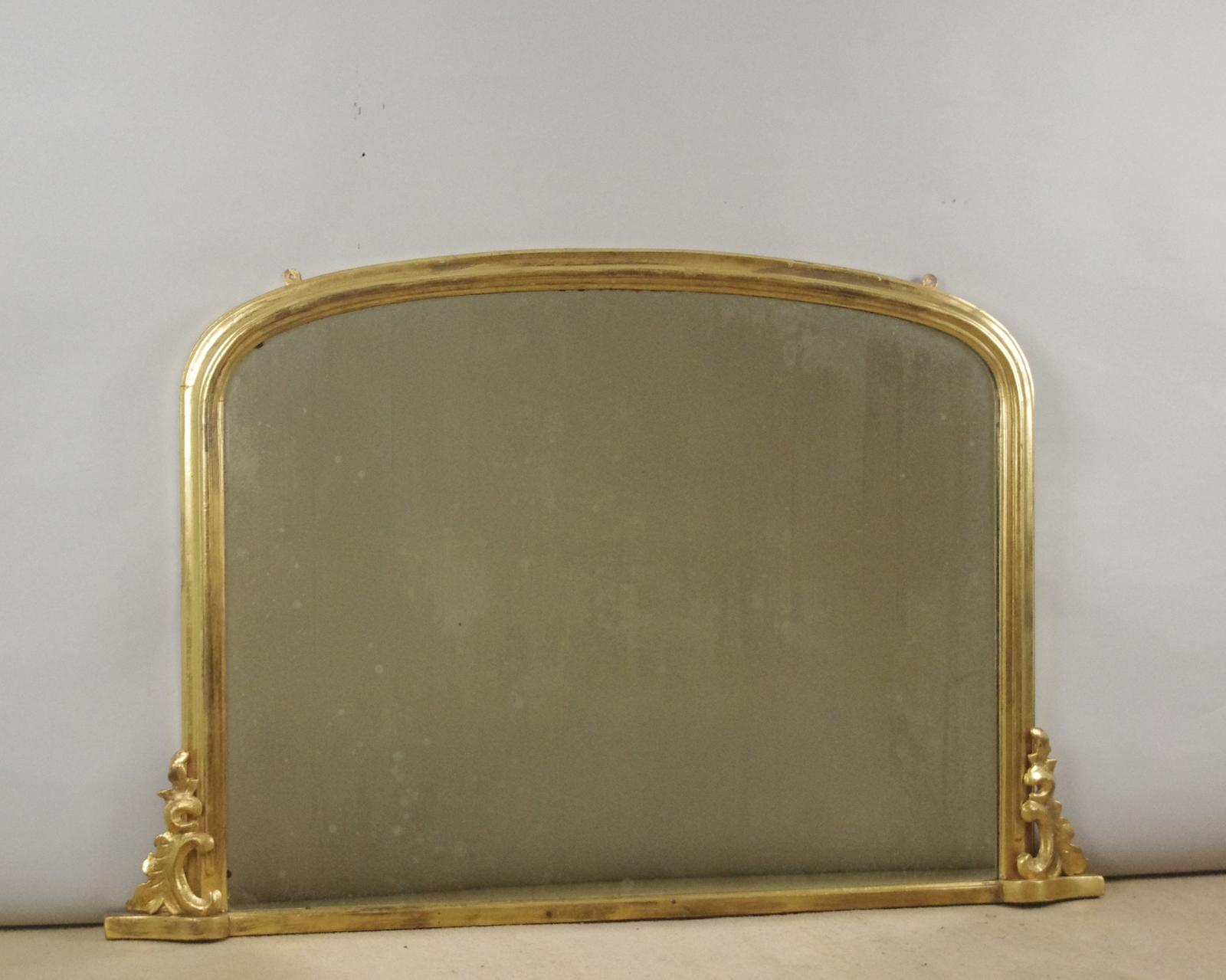 Victorian Gilt Large Arch Top Overmantle Mirror (1 of 8)