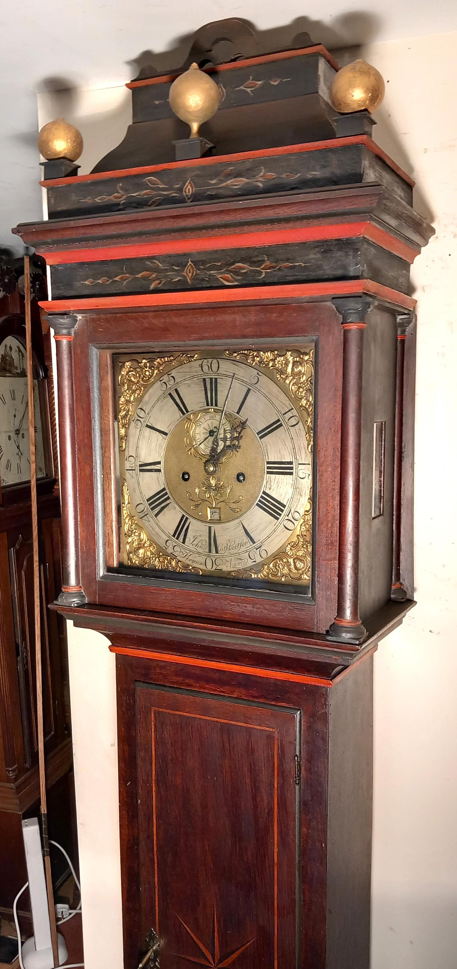 Mahogany Brass Dial 8 Day Longcase Clock (1 of 7)
