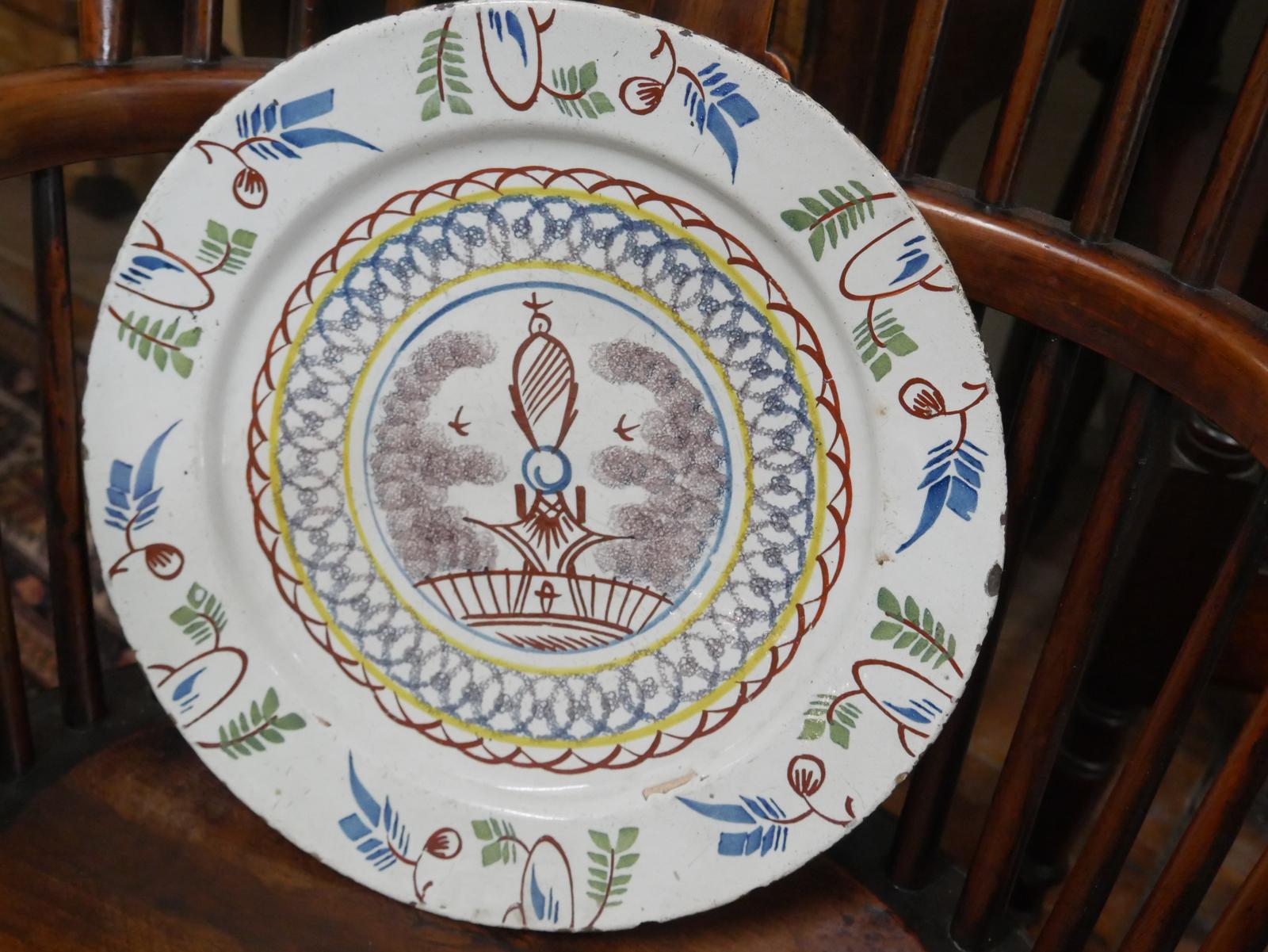 18th Century English Delft Charger (1 of 5) 18th Century English Delft Charger (1 of 5)