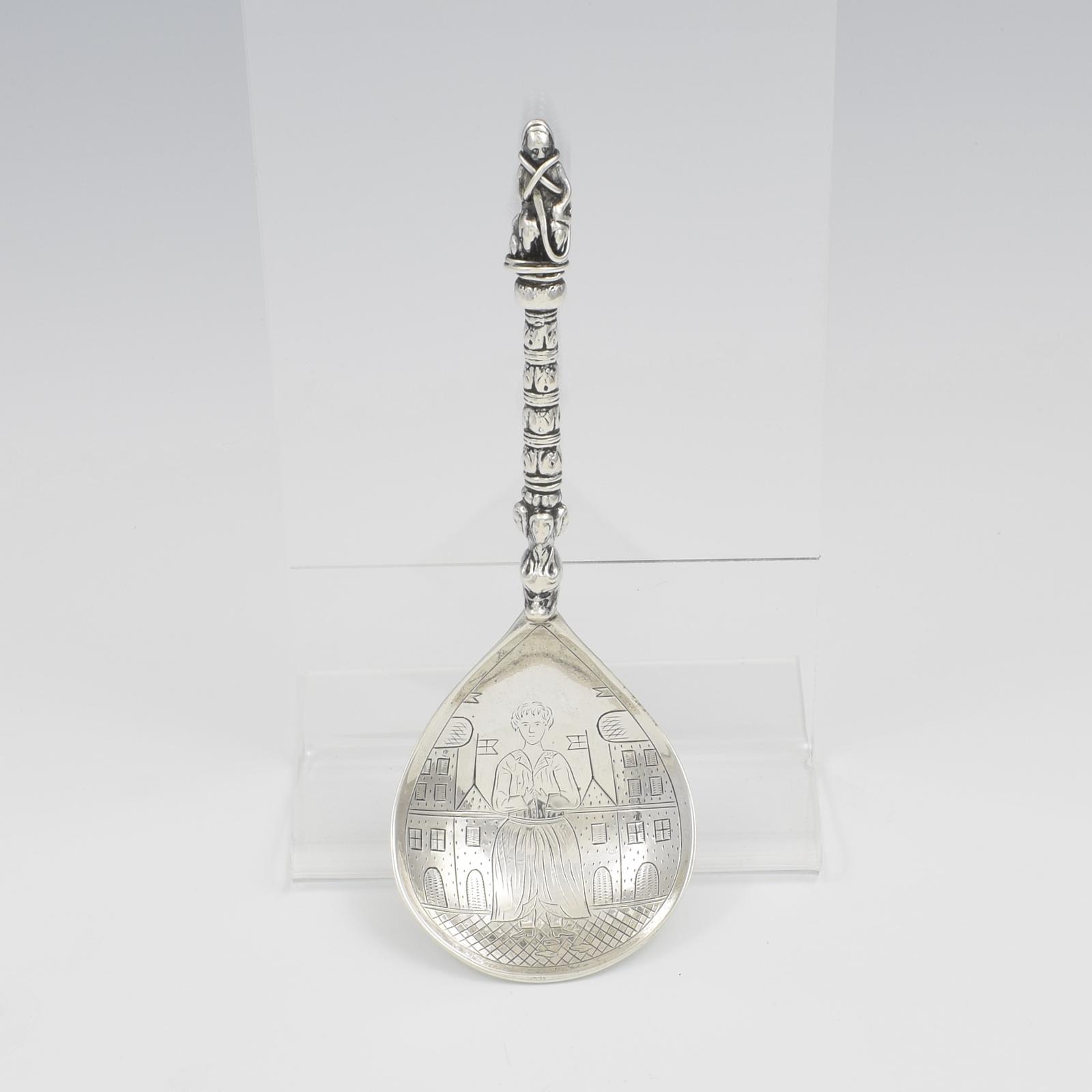 Norwegian Silver Baptism / Christening Spoon Marius Hammer (1 of 8)