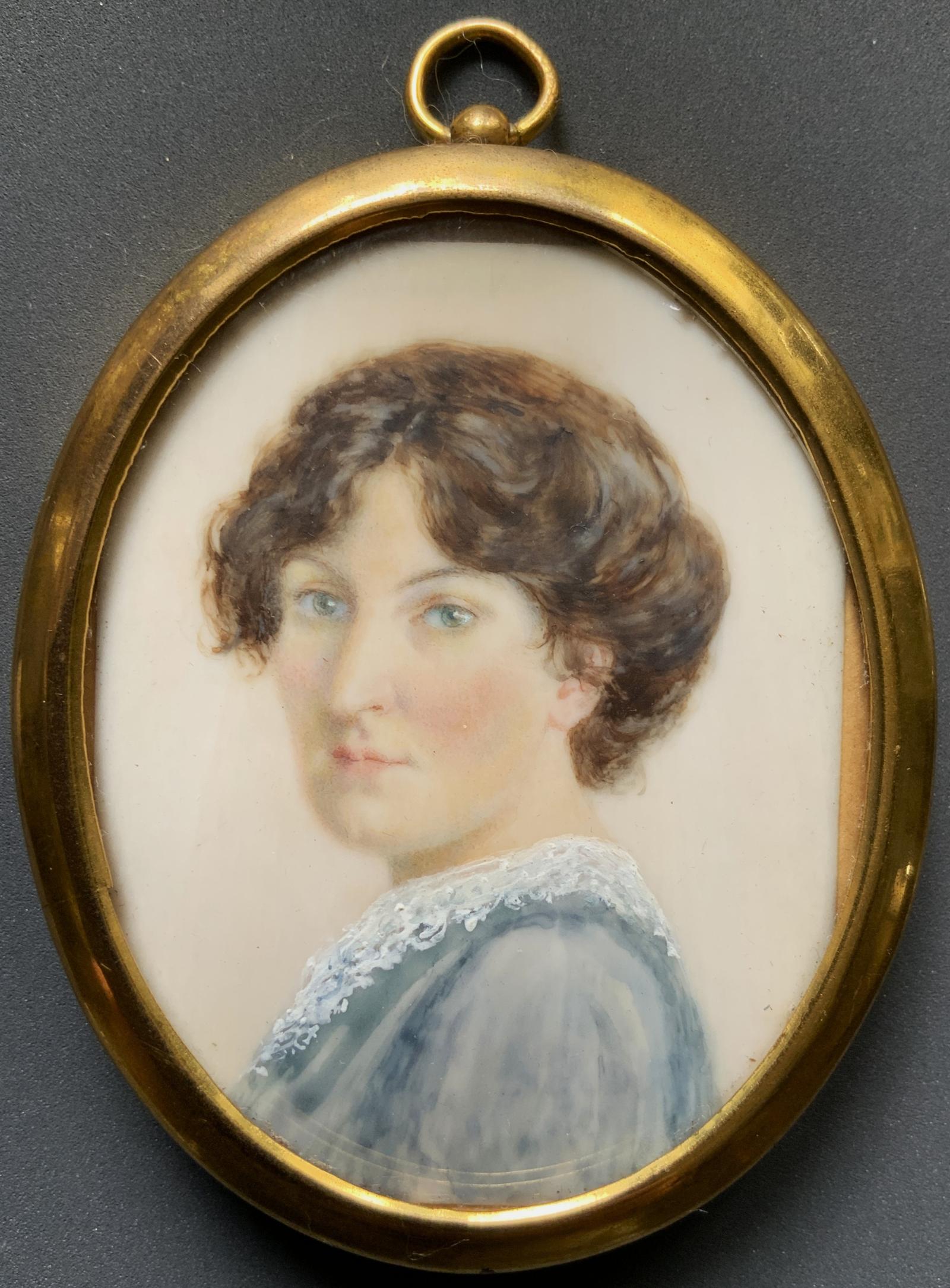 Miniature Edwardian Portrait Painting Antique Watercolour Female Beauty c.1910 (1 of 7) Miniature Edwardian Portrait Painting Antique Watercolour Female Beauty c.1910 (1 of 7)