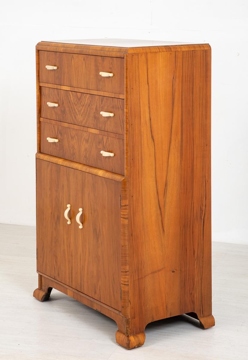 Art Deco Ladies Walnut Compactum (1 of 6)