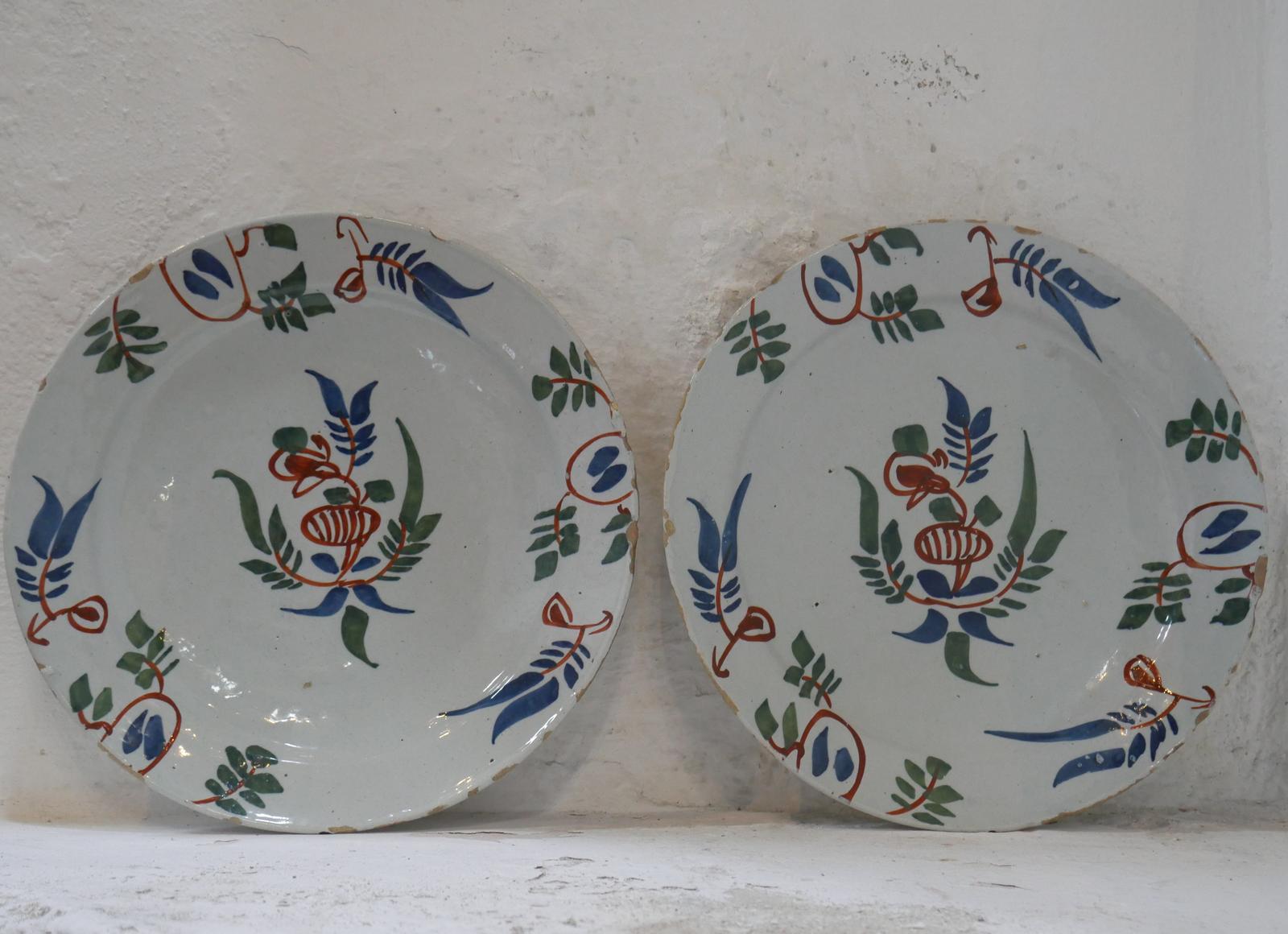 Pair 18th Century Small Delft Plates (1 of 16)