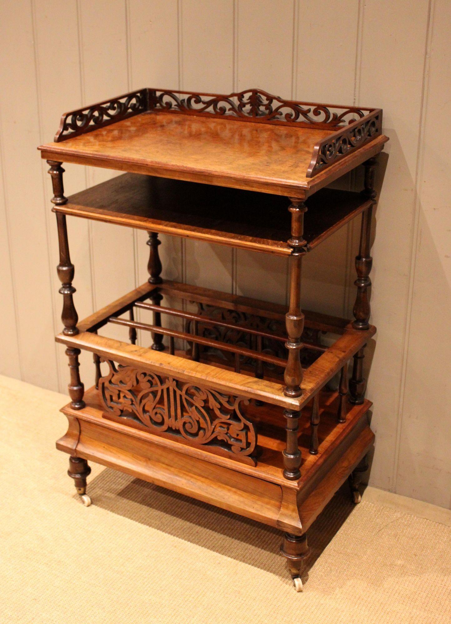 Victorian Walnut Canterbury Whatnot (1 of 12) Victorian Walnut Canterbury Whatnot (1 of 12)