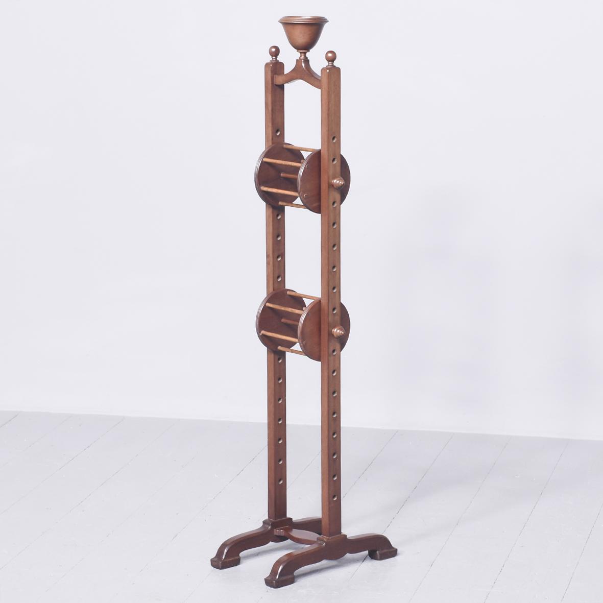 Mahogany Two Tier Wool Winder (1 of 8)