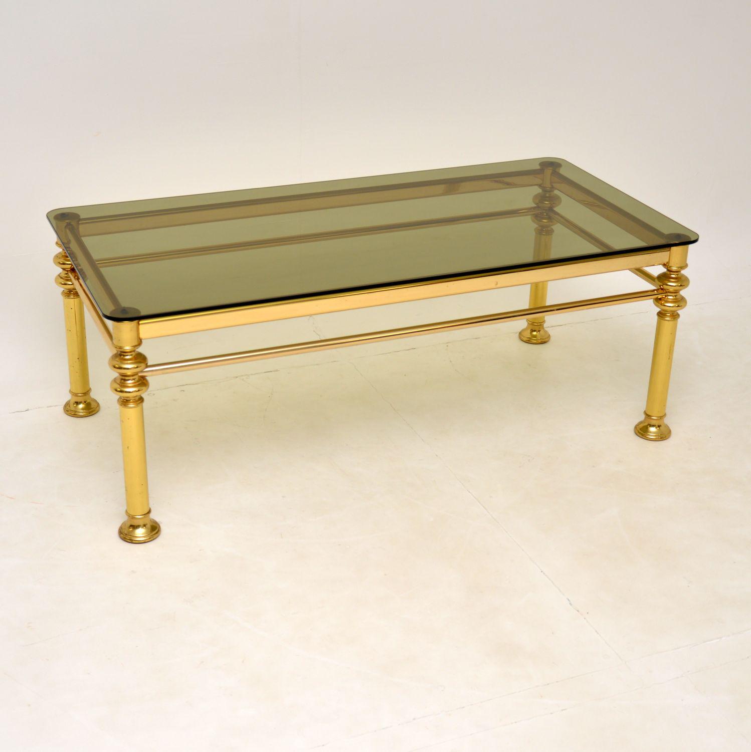 Vintage 1970’s Brass & Glass Coffee Table (1 of 7) Vintage 1970’s Brass & Glass Coffee Table (1 of 7)