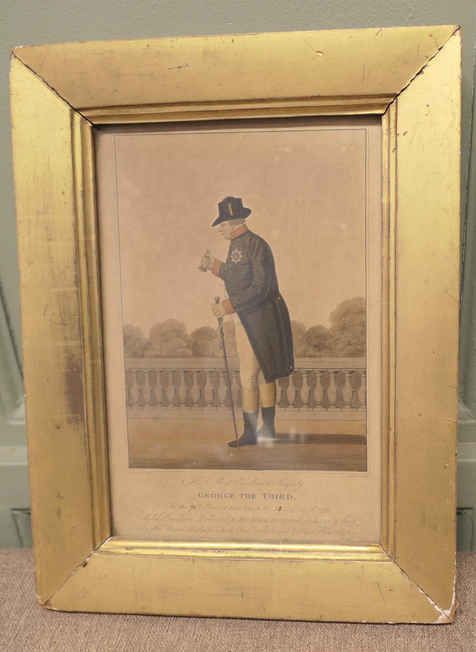 Early 19th Century Framed Print of George III (1 of 6) Early 19th Century Framed Print of George III (1 of 6)