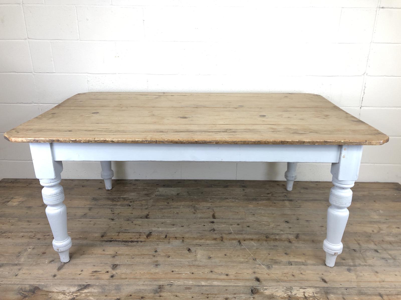 Victorian Antique Pine Farmhouse Kitchen Table (1 of 10) Victorian Antique Pine Farmhouse Kitchen Table (1 of 10)