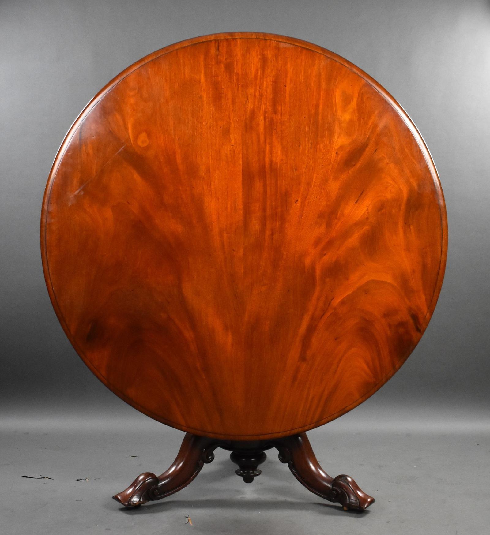 Victorian Mahogany Circular Breakfast Table (1 of 5)