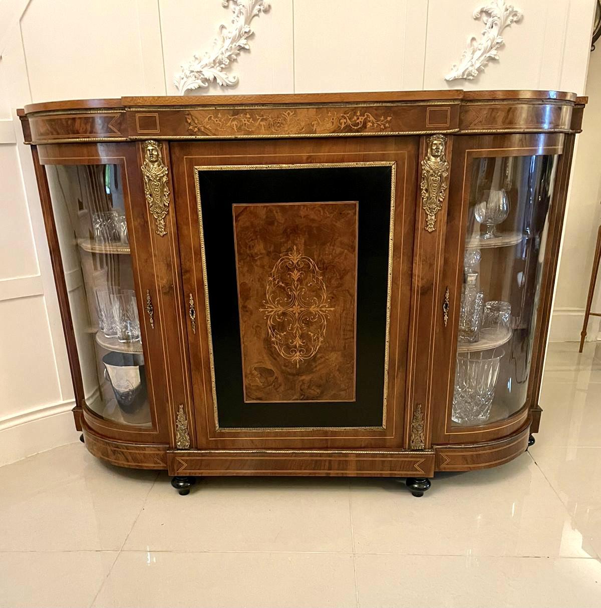 Quality Antique Victorian Inlaid Burr Walnut Credenza (1 of 18) Quality Antique Victorian Inlaid Burr Walnut Credenza (1 of 18)