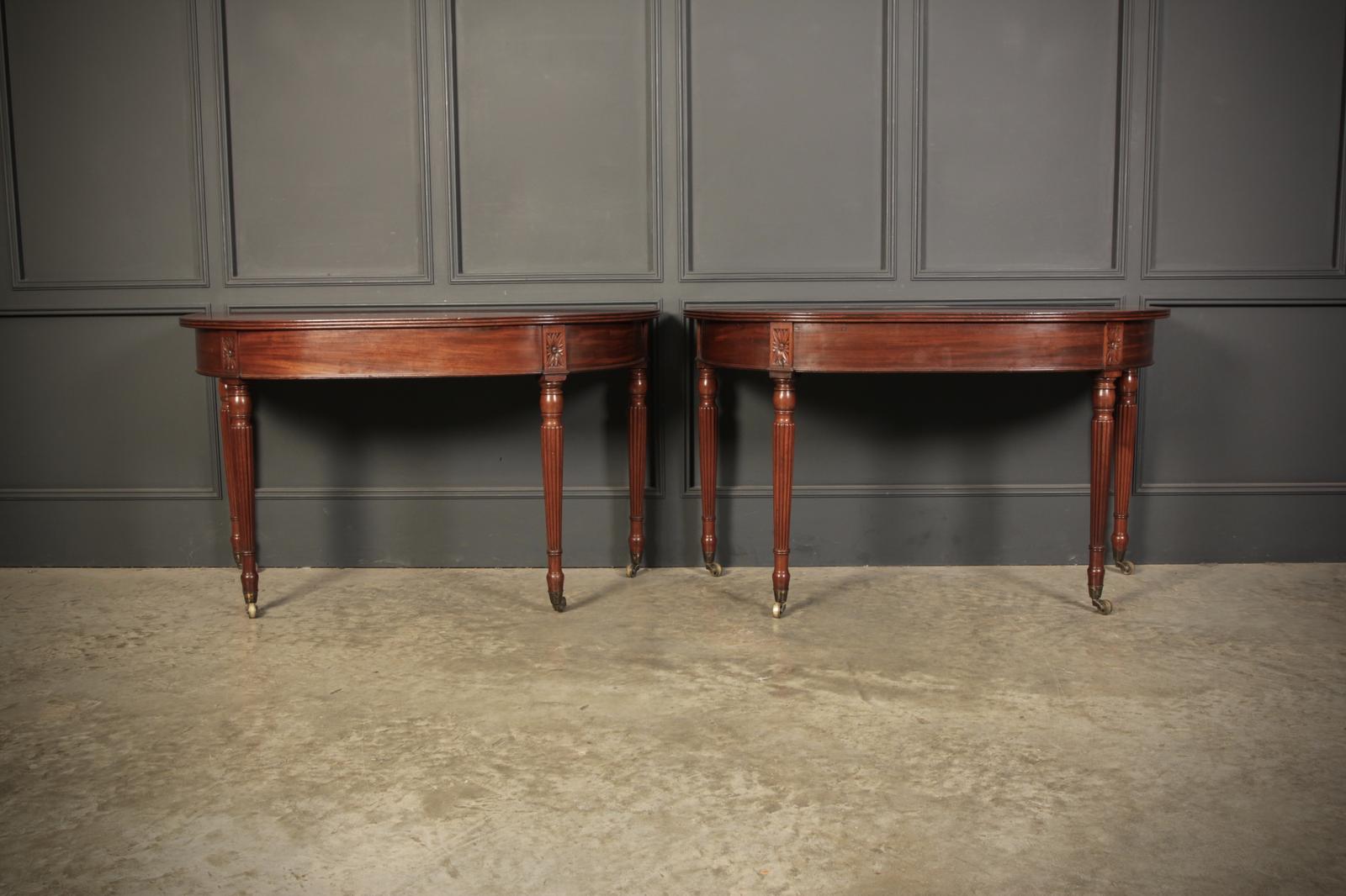 Pair of Regency Mahogany Console Side Tables (1 of 16) Pair of Regency Mahogany Console Side Tables (1 of 16)