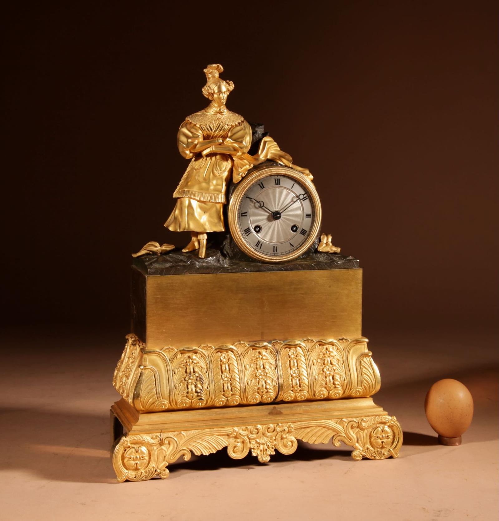 French “Romantique” Style Mantel Clock 1830-1840 (1 of 11)