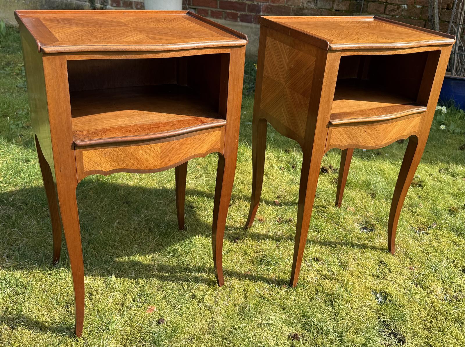 Pair of Walnut Bedside Tables (1 of 6) Pair of Walnut Bedside Tables (1 of 6)
