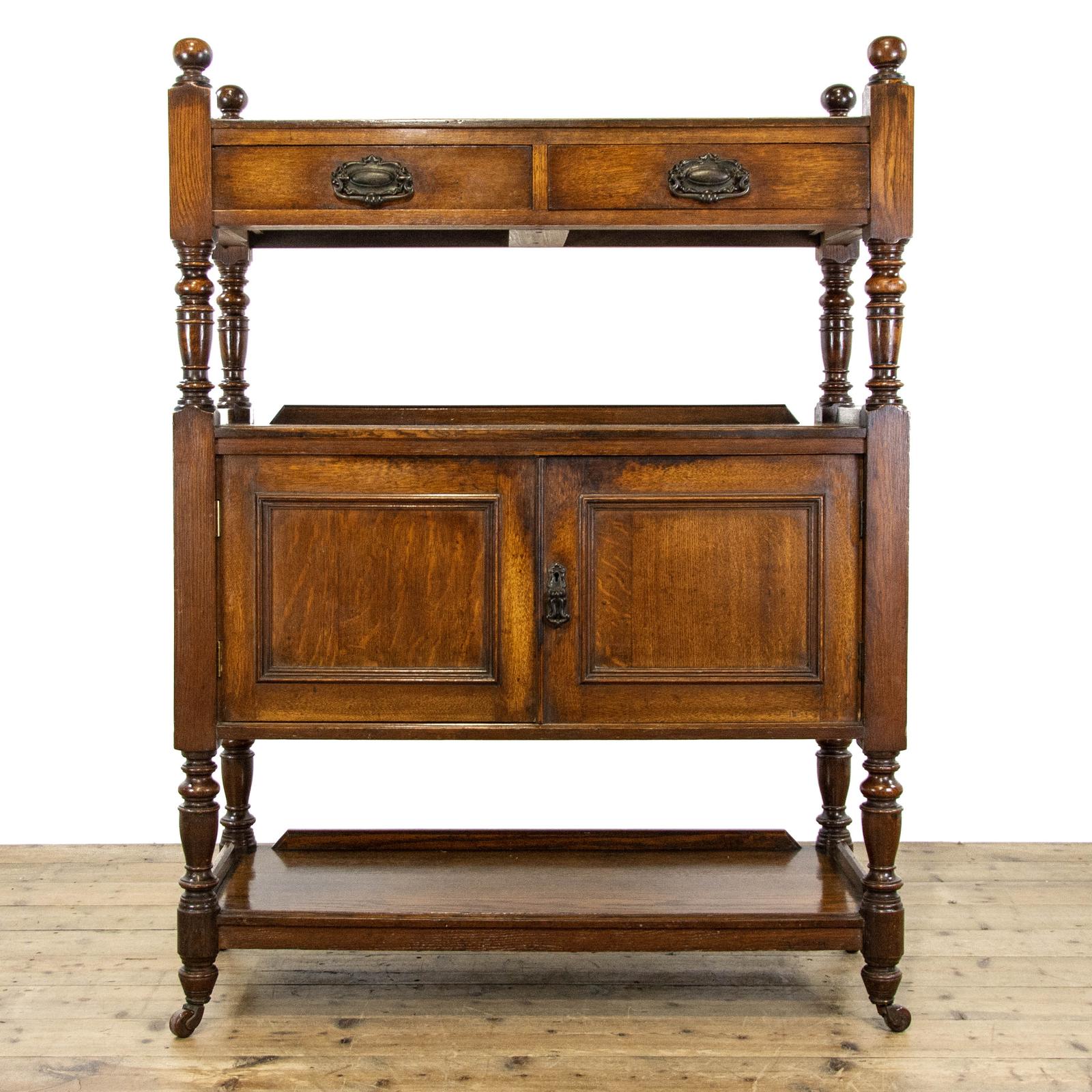 Antique Oak Buffet or Drinks Trolley (1 of 12) Antique Oak Buffet or Drinks Trolley (1 of 12)