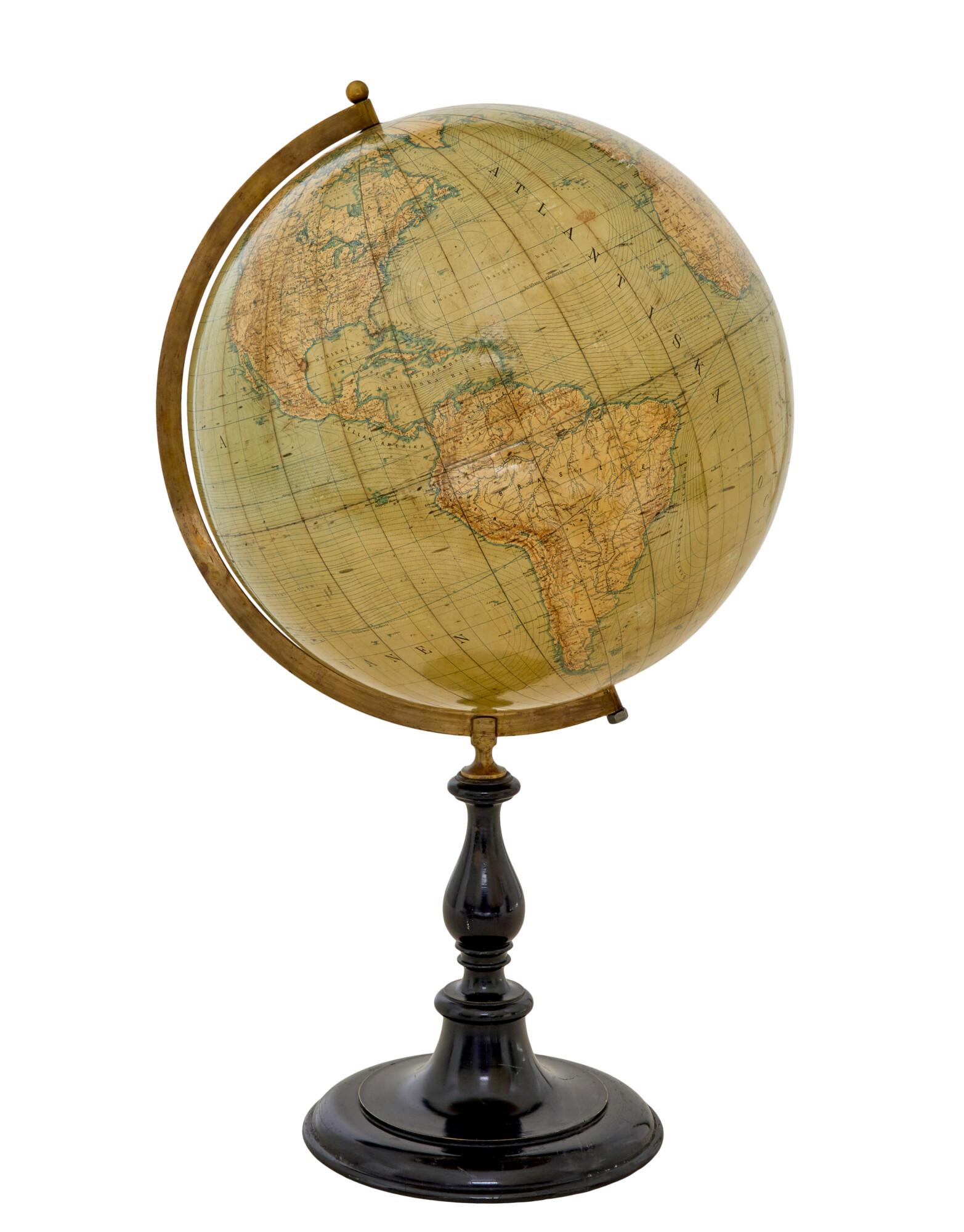 Large Early 20th Century Globe on Stand by Jordglob (1 of 9)