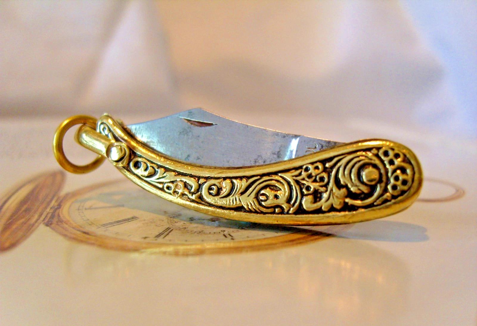 Pocket Watch Chain Fob Victorian Pipe Cleaning Tool Knife Antique Brass 1890s (1 of 10) Pocket Watch Chain Fob Victorian Pipe Cleaning Tool Knife Antique Brass 1890s (1 of 10)