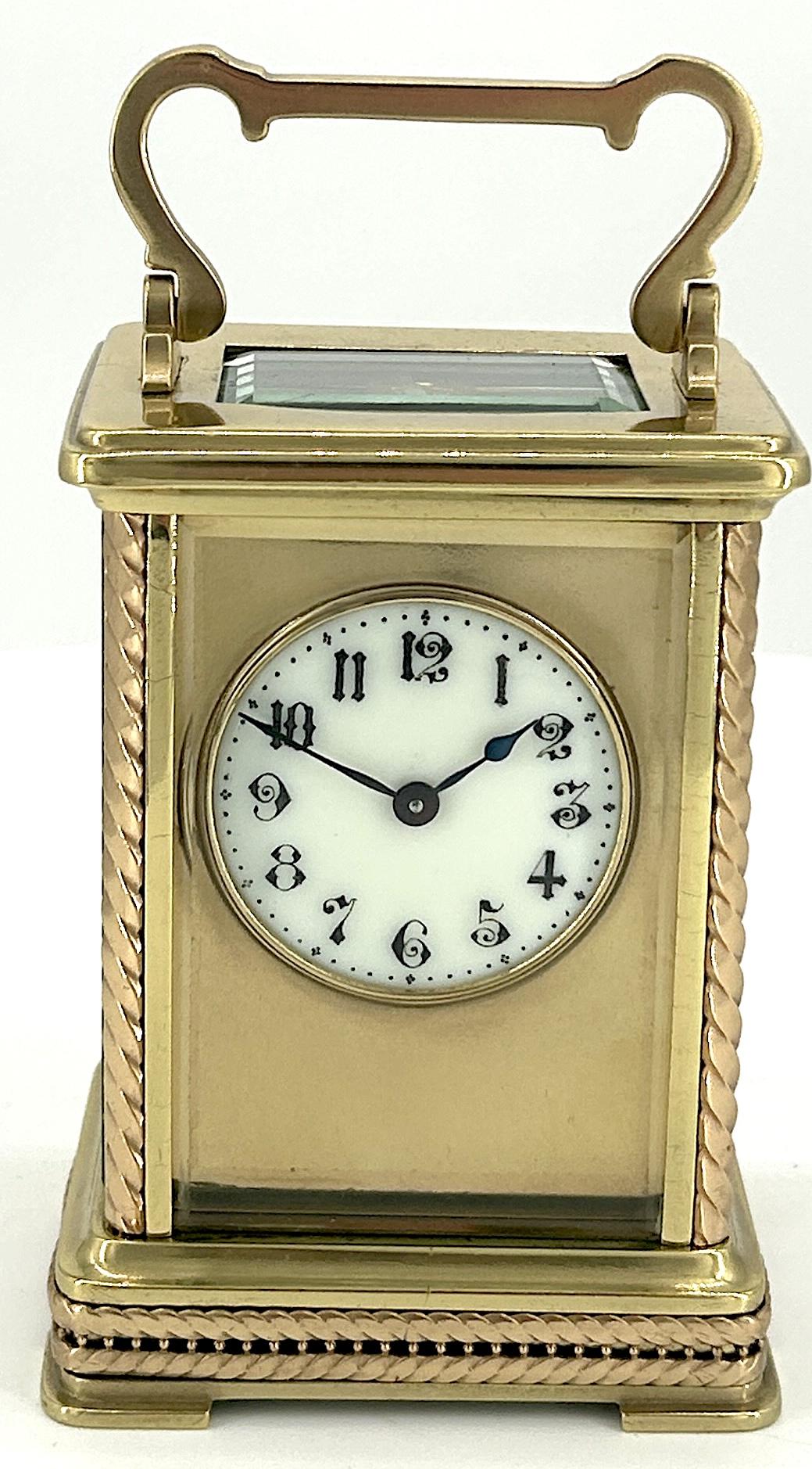 Fine Antique Masked Dial French 8-day Carriage Clock c.1900 (1 of 12) Fine Antique Masked Dial French 8-day Carriage Clock c.1900 (1 of 12)