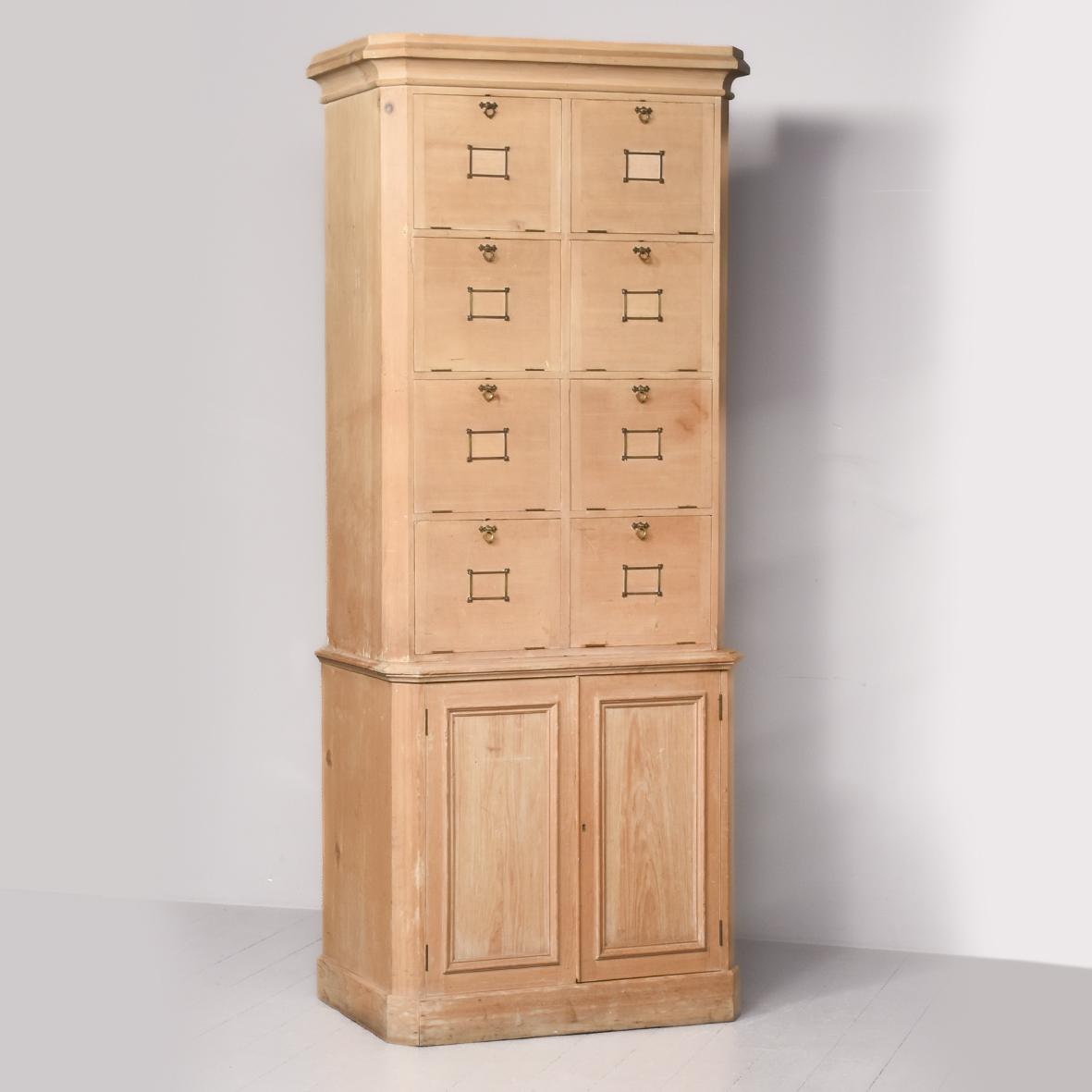 Large Late Victorian Pine Estate Cabinet (1 of 11)