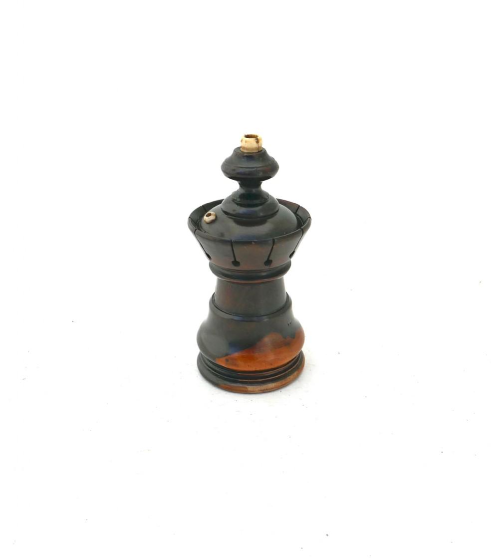 Antique Early Treen 19th Century Lignum Vitae "Go To Bed" with Pleasing Shape & Bone Finial - English 1820-1840 (1 of 4) Antique Early Treen 19th Century Lignum Vitae "Go To Bed" with Pleasing Shape & Bone Finial - English 1820-1840 (1 of 4)