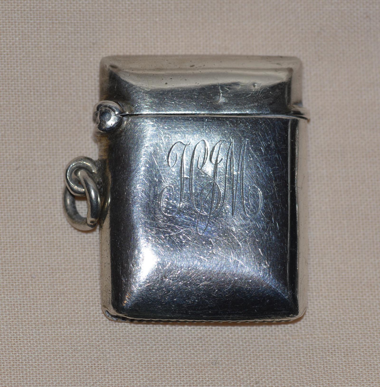 1903 Edwardian Birmingham Silver Vesta Case (1 of 5)