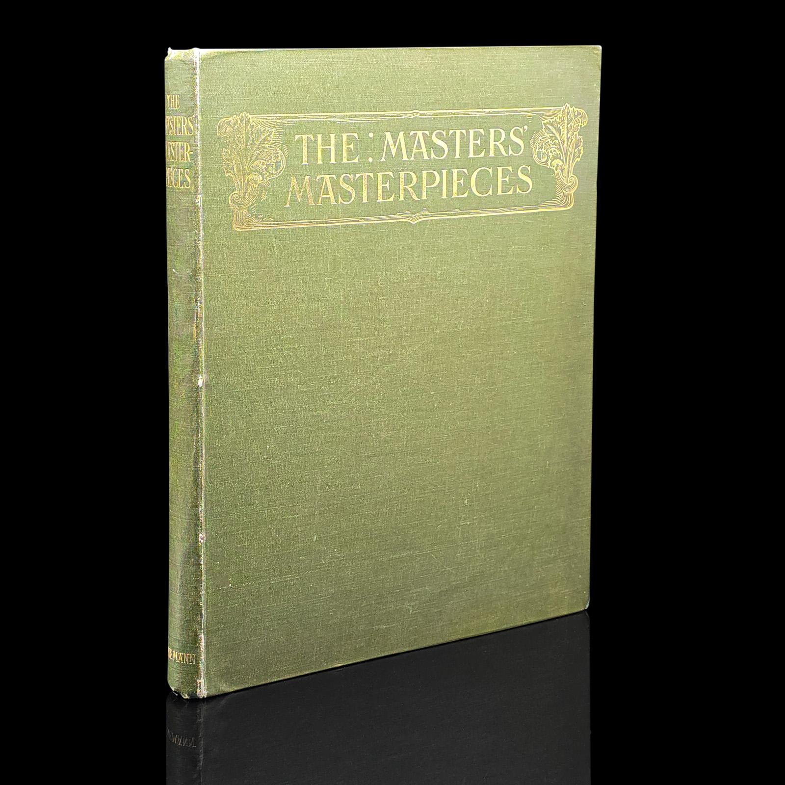 Antique Art Book, The Masters' Masterpieces, Hardcover, Illustrated, Edwardian (1 of 12)