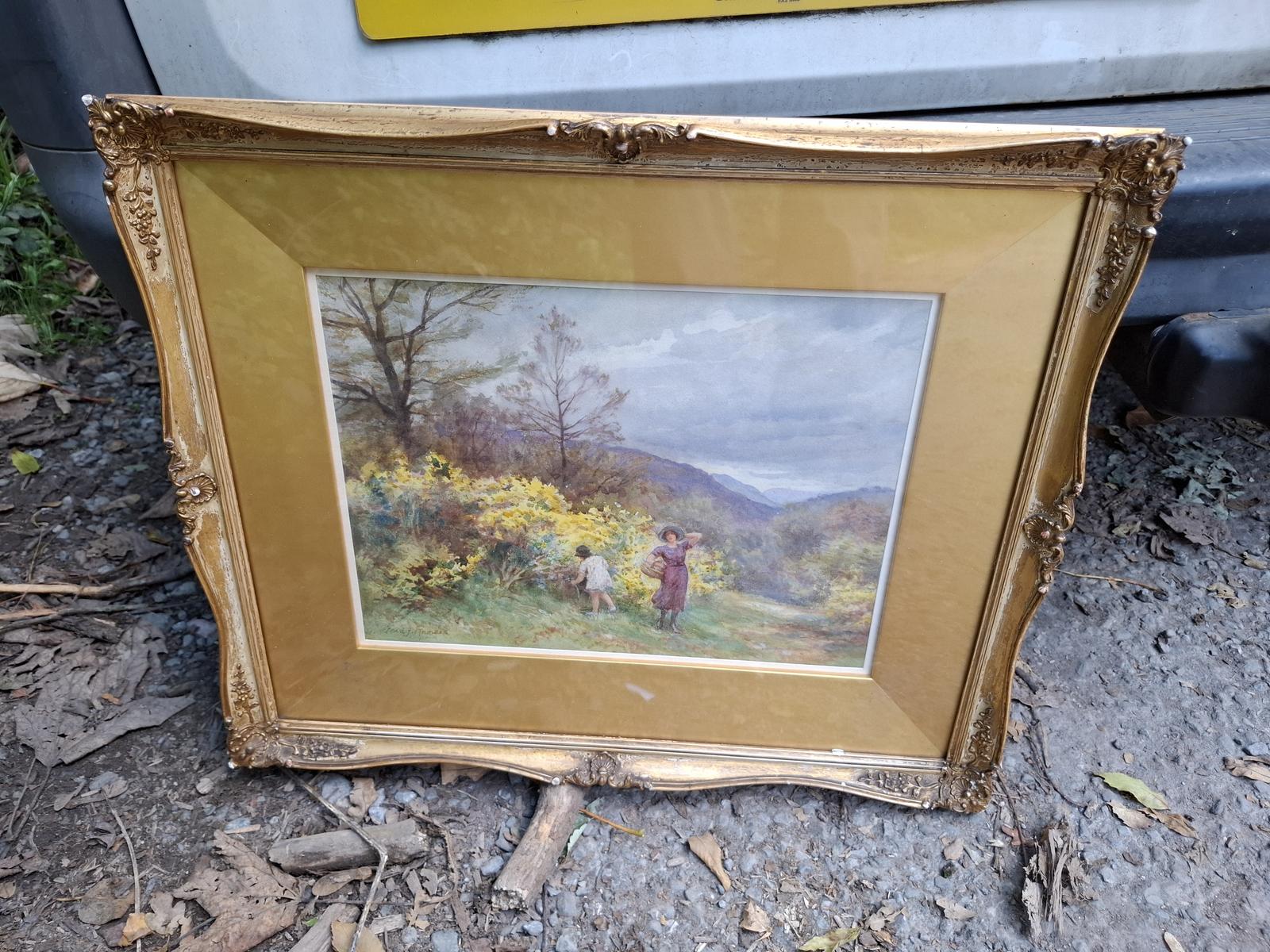 Early 20th Century Watercolour Frederick J. Knowles - Spring Berries c.1910 (1 of 7)