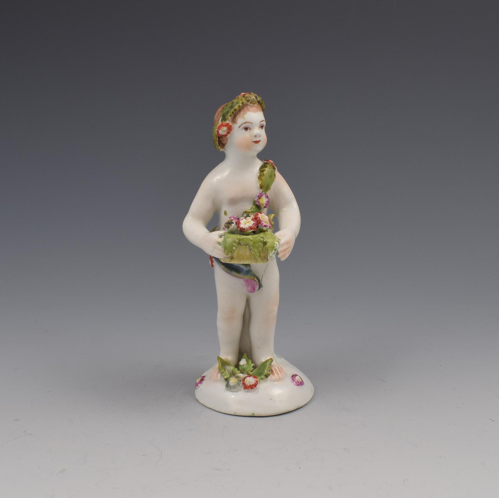 Bow Porcelain Figure Putto c.1755-1765 "Putti" (1 of 13)
