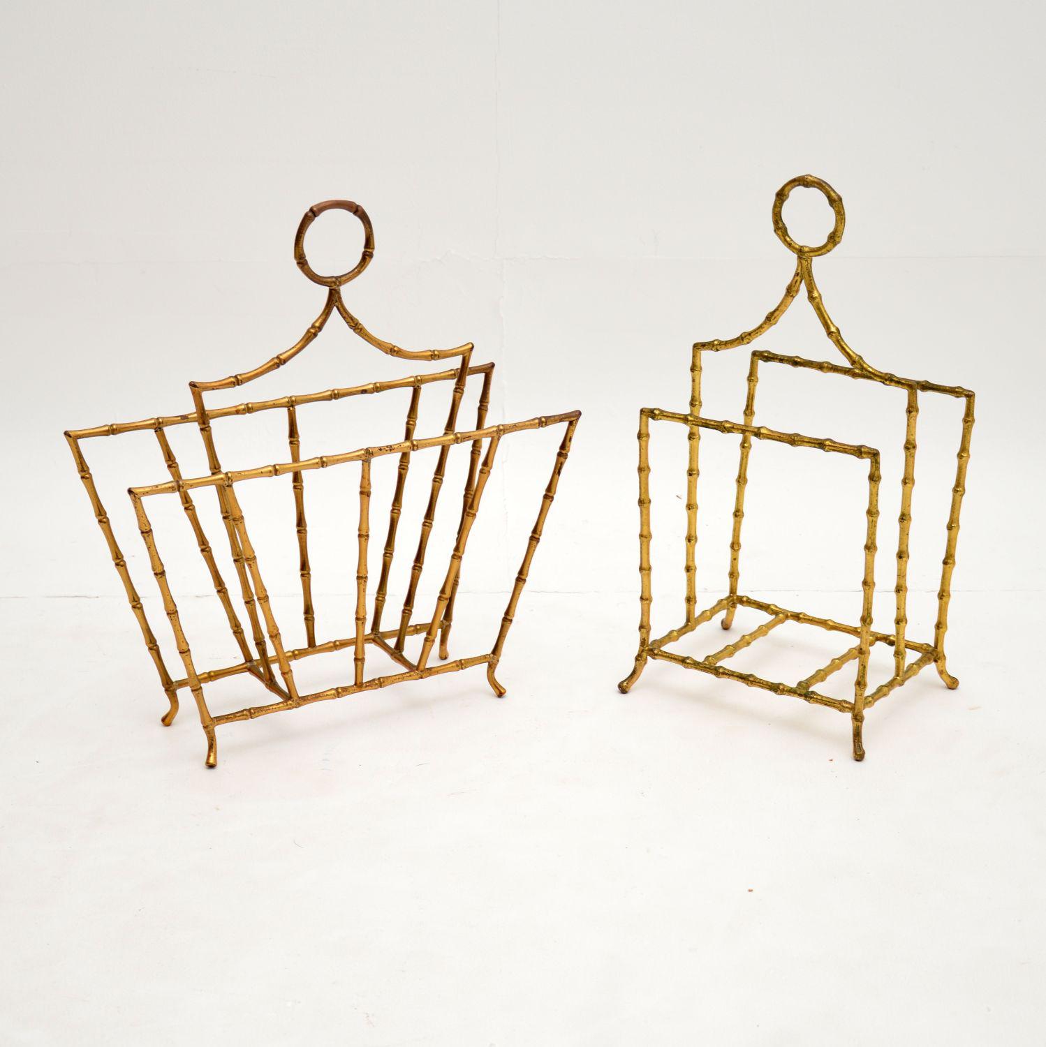 Pair of Vintage Brass Magazine / Paper Racks (1 of 11) Pair of Vintage Brass Magazine / Paper Racks (1 of 11)