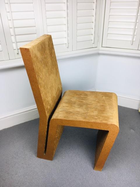 Remarkable Frank Gehry Cardboard Side Chair c.1970 (1 of 15) Remarkable Frank Gehry Cardboard Side Chair c.1970 (1 of 15)