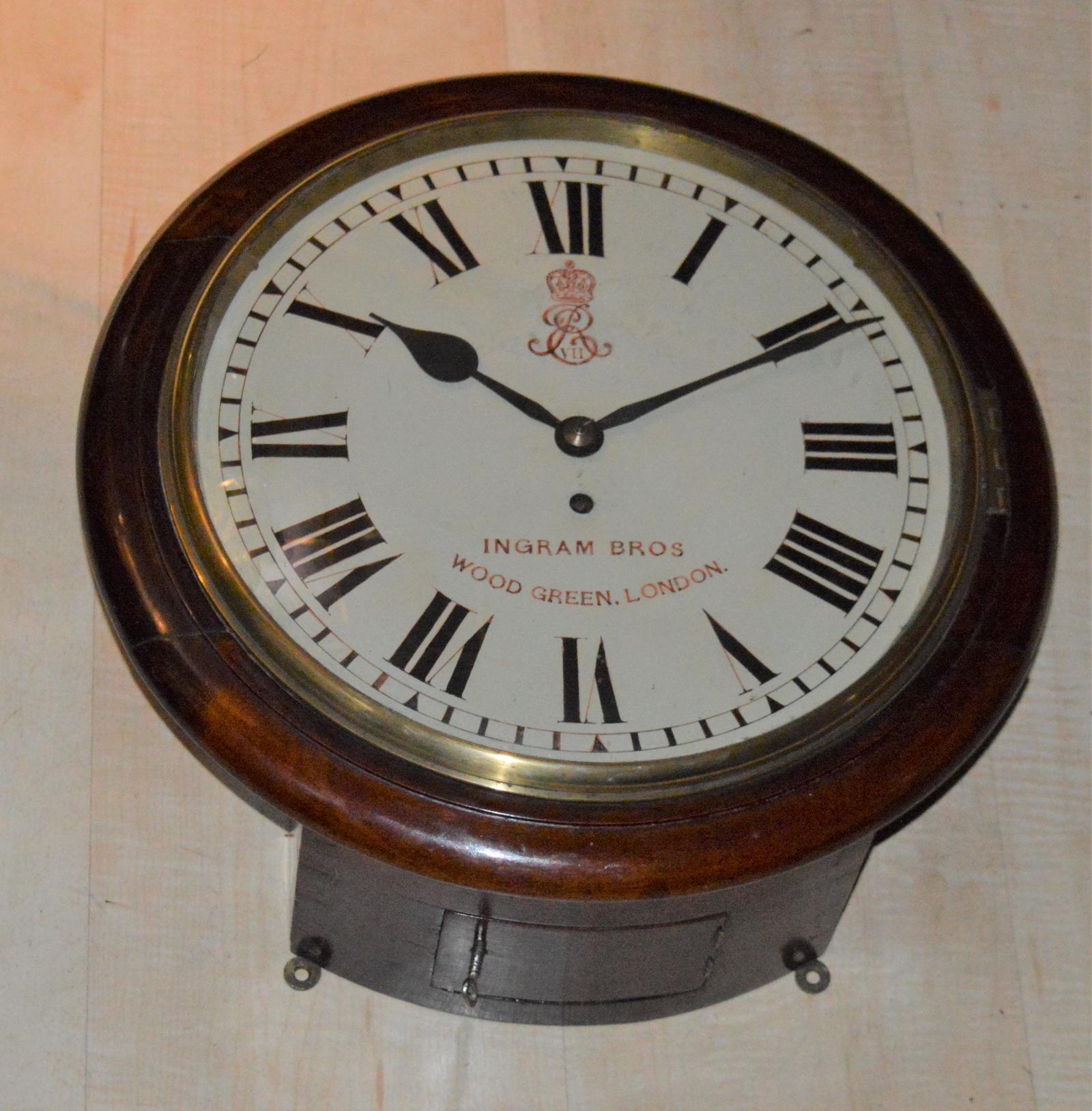 Ingram Bros Fusee Dial Wall Clock ex Somerset House London (1 of 6) Ingram Bros Fusee Dial Wall Clock ex Somerset House London (1 of 6)